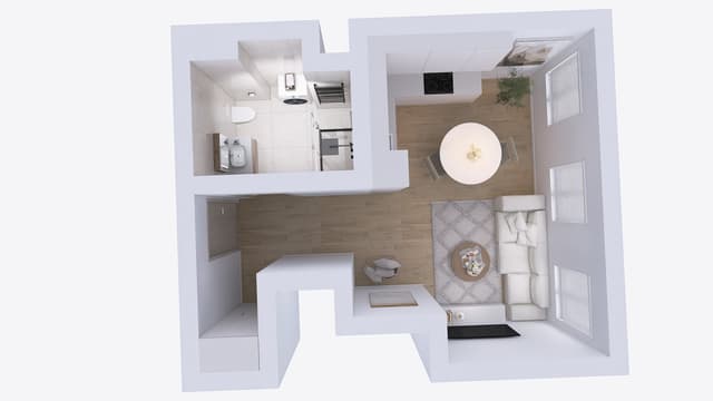 Kompaktowe studio 19m² - świetna lokalizacja, Os. Bohaterów Września - Zdjęcie 5/5